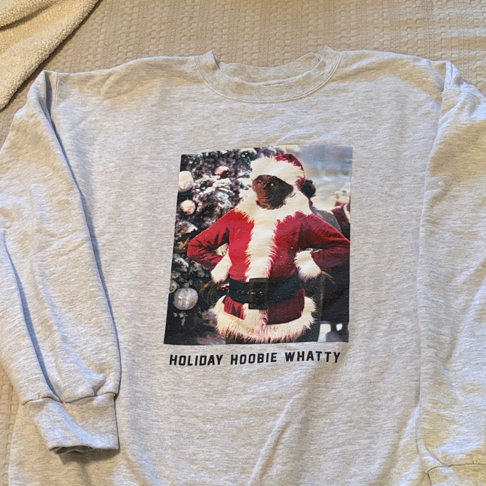Gray Sweatshirt with Grinch